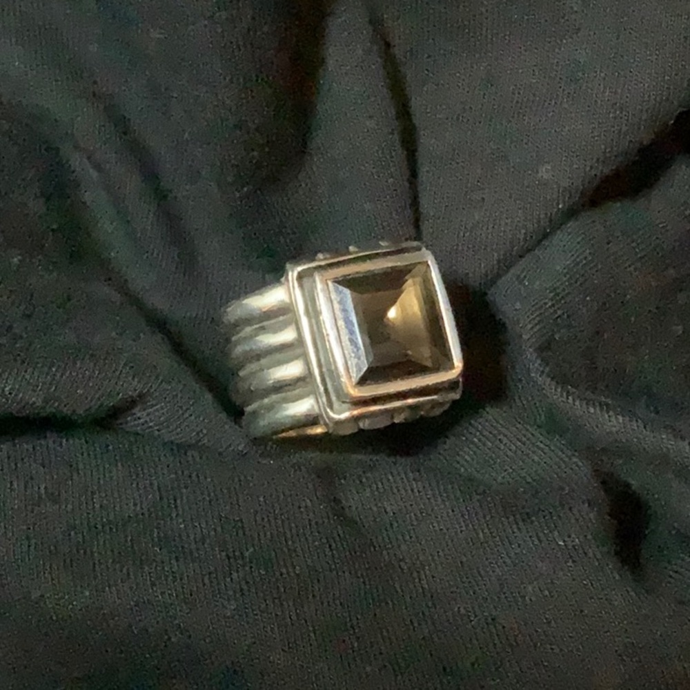 Silpada Smoky Quartz .925 Silver Ring - Rare
